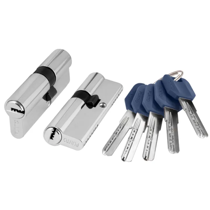 Цилиндровый мех-м Z 60 Key (30*30) латунь Punto (уп12)