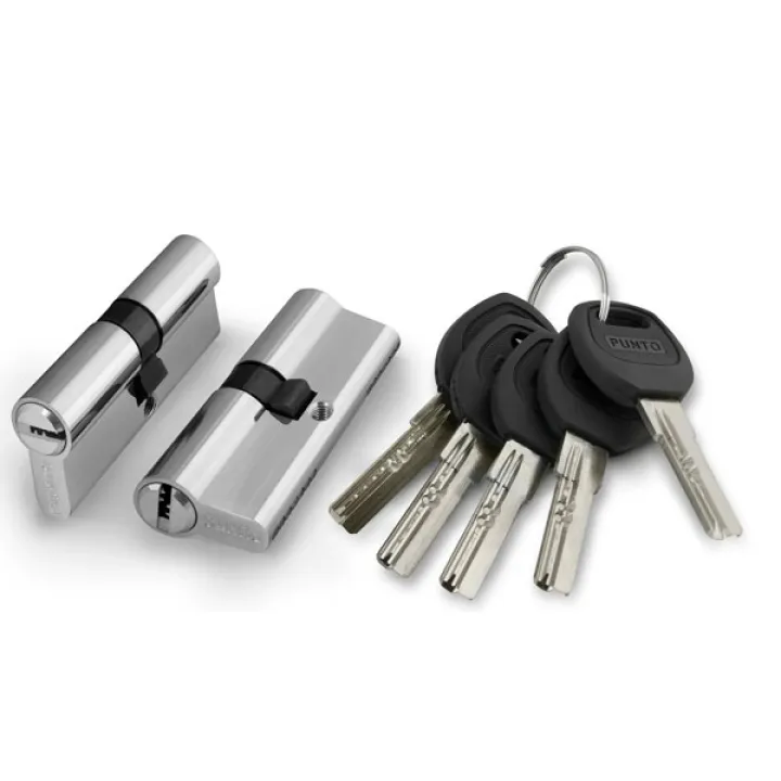 Цилиндровый мех-м Z 90 Key (40*50) хром Punto (уп12)
