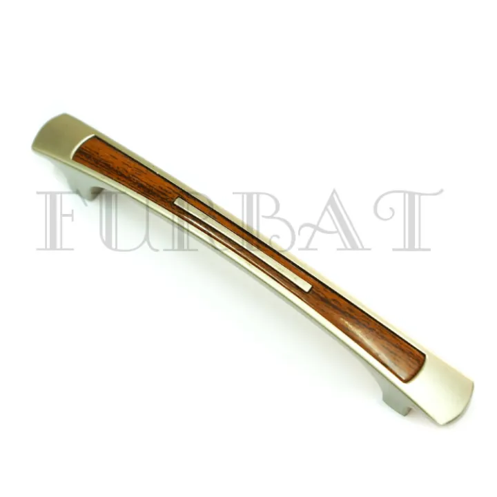Ручка скоба  23263/23265-96 Мат хром/Тёмное дерево(уп60)