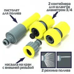 Набор для подкл шланга 3/4  INBLOOM 160-129