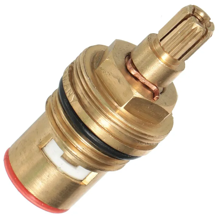 Кран-букса латунь, полуоборотная керамика, резьба 1/2" х 24 шлица FN-00510