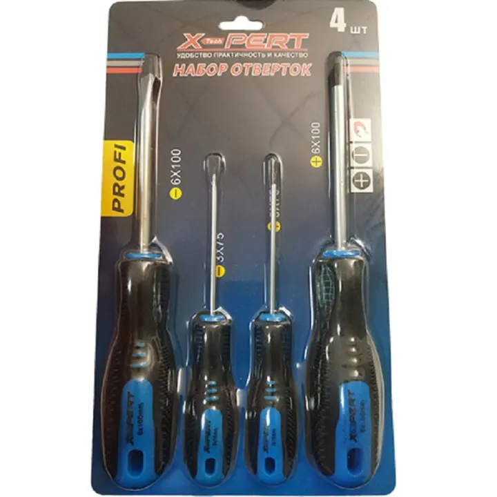 Отвертки набор 4 пр X-PERT