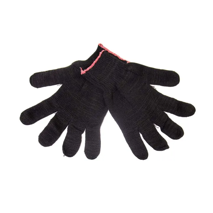Перчатки 4-х нитка 10 кл без ПВХ черные Чебоксары(уп10/300)