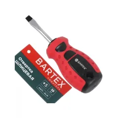 Отвертка плоская SL5, 5х38мм CrV сталь Bartex 317415