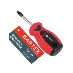 Отвертка крестовая PH2, 2х38мм CrV сталь Bartex 317422
